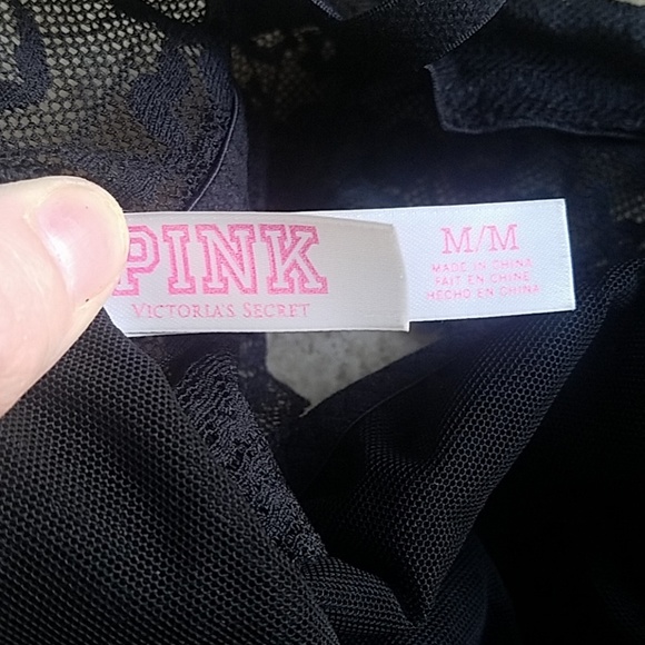 PINK black lace bralette - Picture 7 of 8